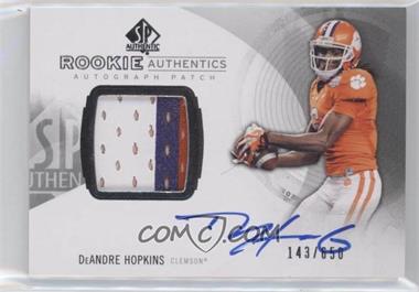 2013 SP Authentic - [Base] #181 - Rookie Autograph Patch - DeAndre Hopkins /650