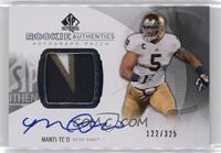 Rookie Autograph Patch - Manti Te'o #/325