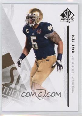 2013 SP Authentic - [Base] #91 - Manti Te'o