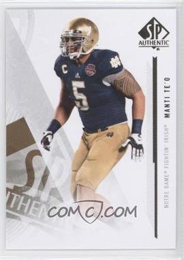 2013 SP Authentic - [Base] #91 - Manti Te'o