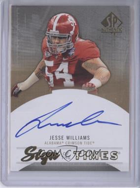 2013 SP Authentic - Sign of the Times #ST-JW - Jesse Williams