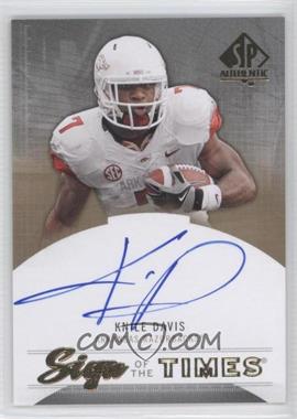 2013 SP Authentic - Sign of the Times #ST-KD - Knile Davis