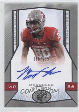 2013 SPx - [Base] #130 - Rookie Signatures - Marquess Wilson /299