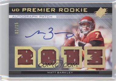 2013 SPx - UD Premier Autograph Jersey - Patch #29 - Matt Barkley /15