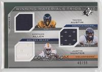 Tavon Austin, Keenan Allen, Justin Hunter #/99