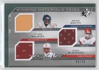 Geno Smith, Tyler Wilson, Mike Glennon #/99