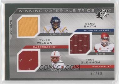 2013 SPx - Winning Materials Trios #WT-SWG - Geno Smith, Tyler Wilson, Mike Glennon /99