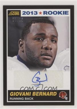 2013 Score - [Base] - Black Signatures #369 - Rookie - Giovani Bernard /25