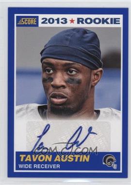 2013 Score - [Base] - Blue Signatures #428 - Rookie - Tavon Austin