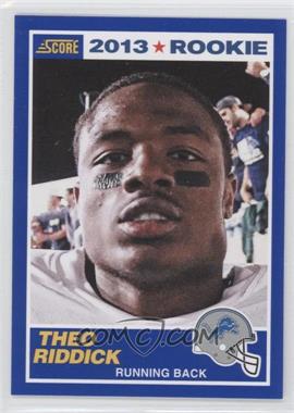 2013 Score - [Base] - Blue #430 - Rookie - Theo Riddick