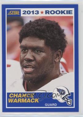 2013 Score - [Base] - Blue #436 - Rookie - Chance Warmack