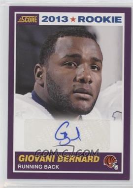 2013 Score - [Base] - Purple Signatures #369 - Rookie - Giovani Bernard /49