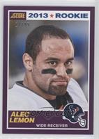 Rookie - Alec Lemon #/99