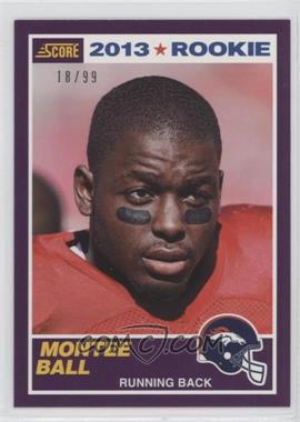 2013 Score - [Base] - Purple #410 - Rookie - Montee Ball /99