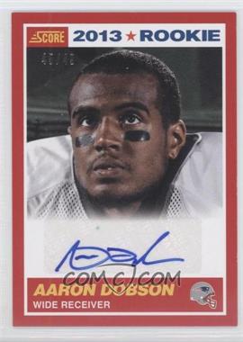 2013 Score - [Base] - Red Signatures #331 - Rookie - Aaron Dobson /49