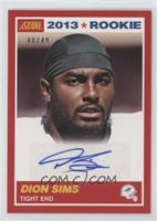 Rookie - Dion Sims #/49