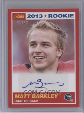 2013 Score - [Base] - Red Signatures #404 - Rookie - Matt Barkley /49