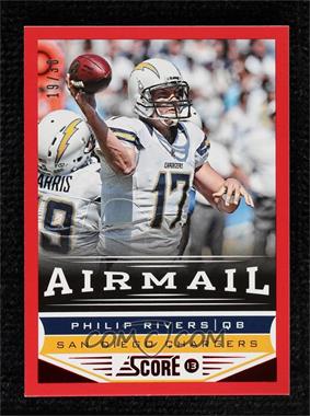 2013 Score - [Base] - Red Zone #247 - Airmail - Philip Rivers /30