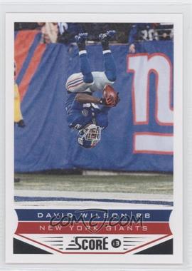 2013 Score - [Base] #141 - David Wilson