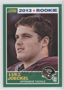 2013 Score - [Base] #394 - Rookie - Luke Joeckel