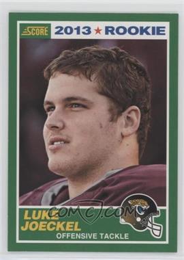 2013 Score - [Base] #394 - Rookie - Luke Joeckel