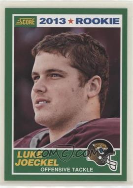 2013 Score - [Base] #394 - Rookie - Luke Joeckel