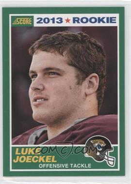 2013 Score - [Base] #394 - Rookie - Luke Joeckel