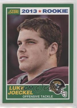 2013 Score - [Base] #394 - Rookie - Luke Joeckel