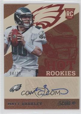 2013 Score - Hot Rookies - Showcase Signatures #2 - Matt Barkley /25