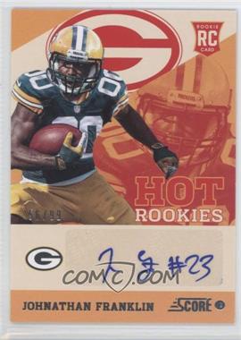 2013 Score - Hot Rookies - Signatures #19 - Johnathan Franklin /99