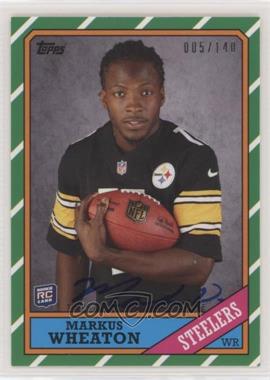 2013 Topps - 1986 Topps Rookie Autographs #16 - Markus Wheaton /140