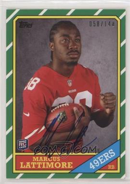 2013 Topps - 1986 Topps Rookie Autographs #24 - Marcus Lattimore /140