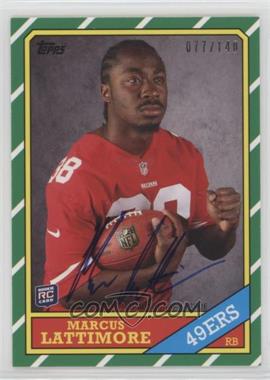 2013 Topps - 1986 Topps Rookie Autographs #24 - Marcus Lattimore /140