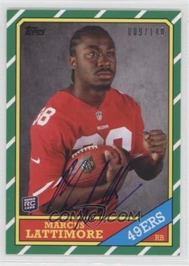 2013 Topps - 1986 Topps Rookie Autographs #24 - Marcus Lattimore /140