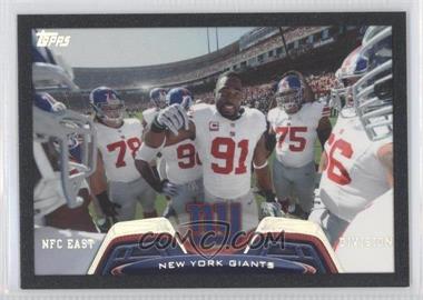 2013 Topps - [Base] - Black Border #333 - Team Leaders - New York Giants Team /58