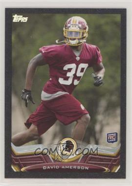 2013 Topps - [Base] - Black Border #376 - David Amerson /58