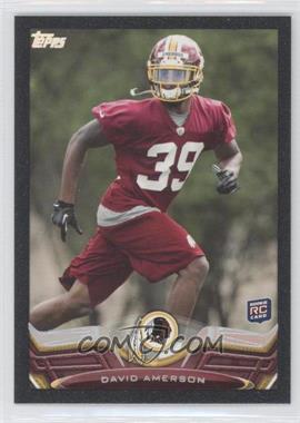 2013 Topps - [Base] - Black Border #376 - David Amerson /58