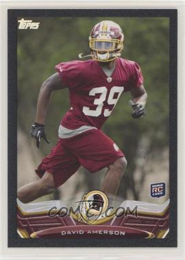 2013 Topps - [Base] - Black Border #376 - David Amerson /58