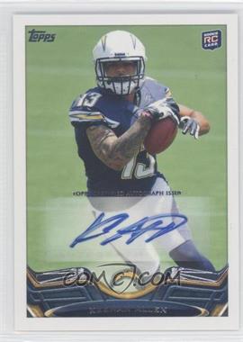 2013 Topps - [Base] - Rookie Autographs #435.1 - Keenan Allen (Holding Ball in Right Hand)