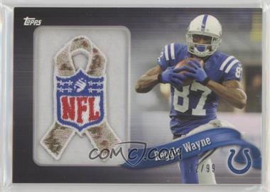 2013 Topps - Blaster Box Commemorative NFL Patch Ribbon - Military #PR-RWA - Reggie Wayne /99