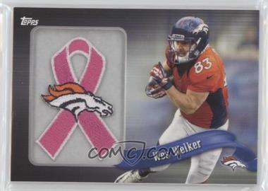 2013 Topps - Blaster Box Commemorative Team Patch Ribbon - BCA #PR-WW - Wes Welker