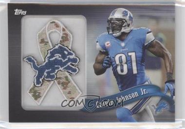 2013 Topps - Blaster Box Commemorative Team Patch Ribbon - Military #PR-CJ - Calvin Johnson