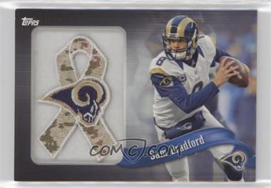 2013 Topps - Blaster Box Commemorative Team Patch Ribbon - Military #PR-SB - Sam Bradford