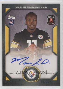 2013 Topps - Rookie Premiere Autographs #RPA-MW - Markus Wheaton /90