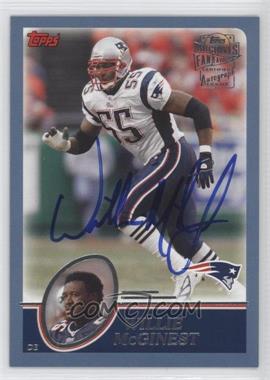 2013 Topps Archives - Fan Favorites Autographs #FFA-WM - Willie McGinest