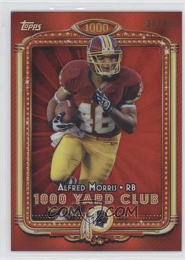 2013 Topps Chrome - 1000 Yard Club - Red Refractor #3 - Alfred Morris /99