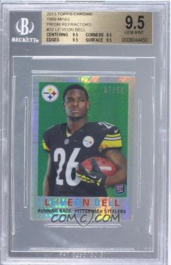 2013 Topps Chrome - 1959 Design Mini - Prism Refractor #32 - Le'Veon Bell /50 [BGS 9.5 GEM MINT]