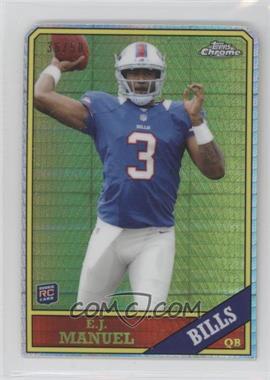 2013 Topps Chrome - 1986 Design - Die-Cut Prism Refractor #18 - EJ Manuel /50