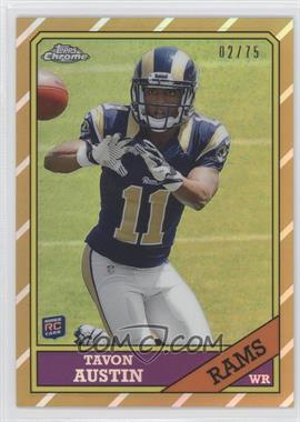 2013 Topps Chrome - 1986 Design - Gold Refractor #10 - Tavon Austin /75