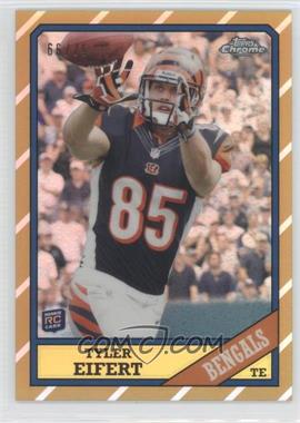 2013 Topps Chrome - 1986 Design - Gold Refractor #9 - Tyler Eifert /75